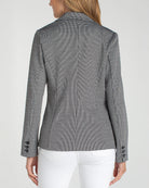 Black/White Mini Check $|& Liverpool Fitted Blazer - Hanger Side