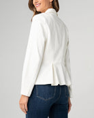 Whipped Cream $|& Liverpool Peplum Blazer - Hanger Side