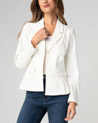 Whipped Cream $|& Liverpool Peplum Blazer - VOF Detail