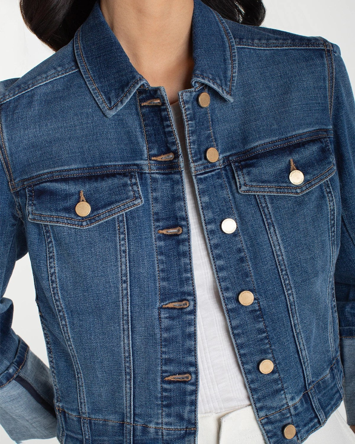West Ways $|& Liverpool Denim Jacket with Cuffs - Hanger Back