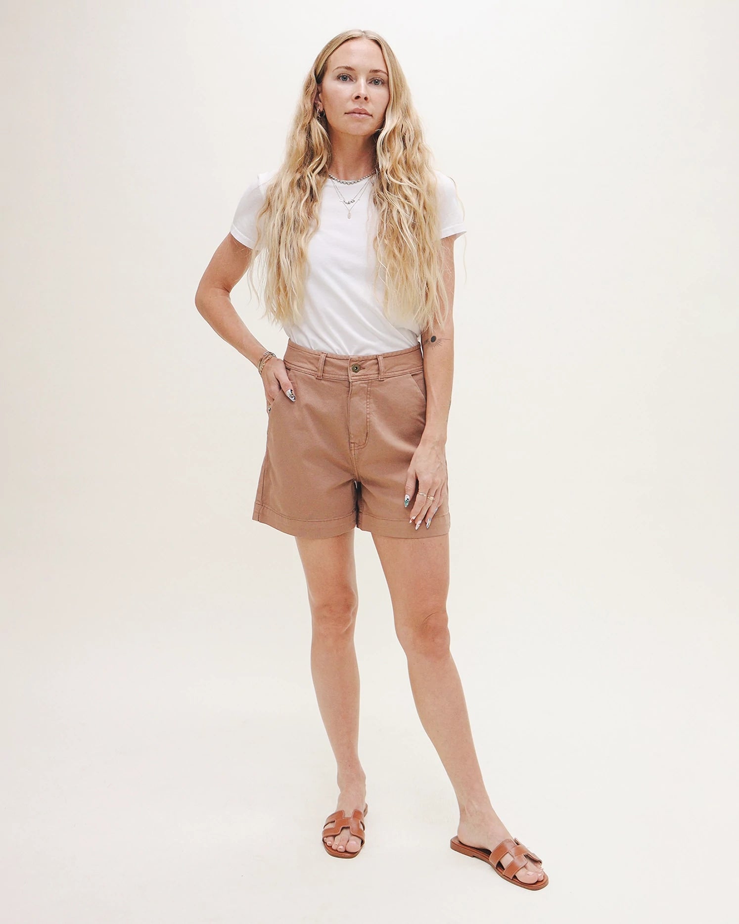 Mousse $|& Oliver Logan Canyon High Rise Twill Short - VOF Detail