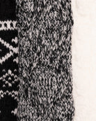 Black $|& MUK LUKS 3 Pack Microfiber Boot Socks - Hanger Back