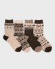 4 Pack Holiday Boot Socks