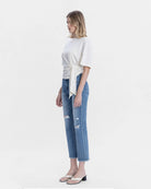 Vital Spark $|& Vervet Mid Rise Ankle Straight - Hanger Front