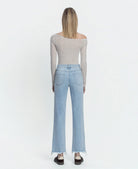 Electrostatic $|& Vervet Mid Rise Distressed Straight - Hanger Side