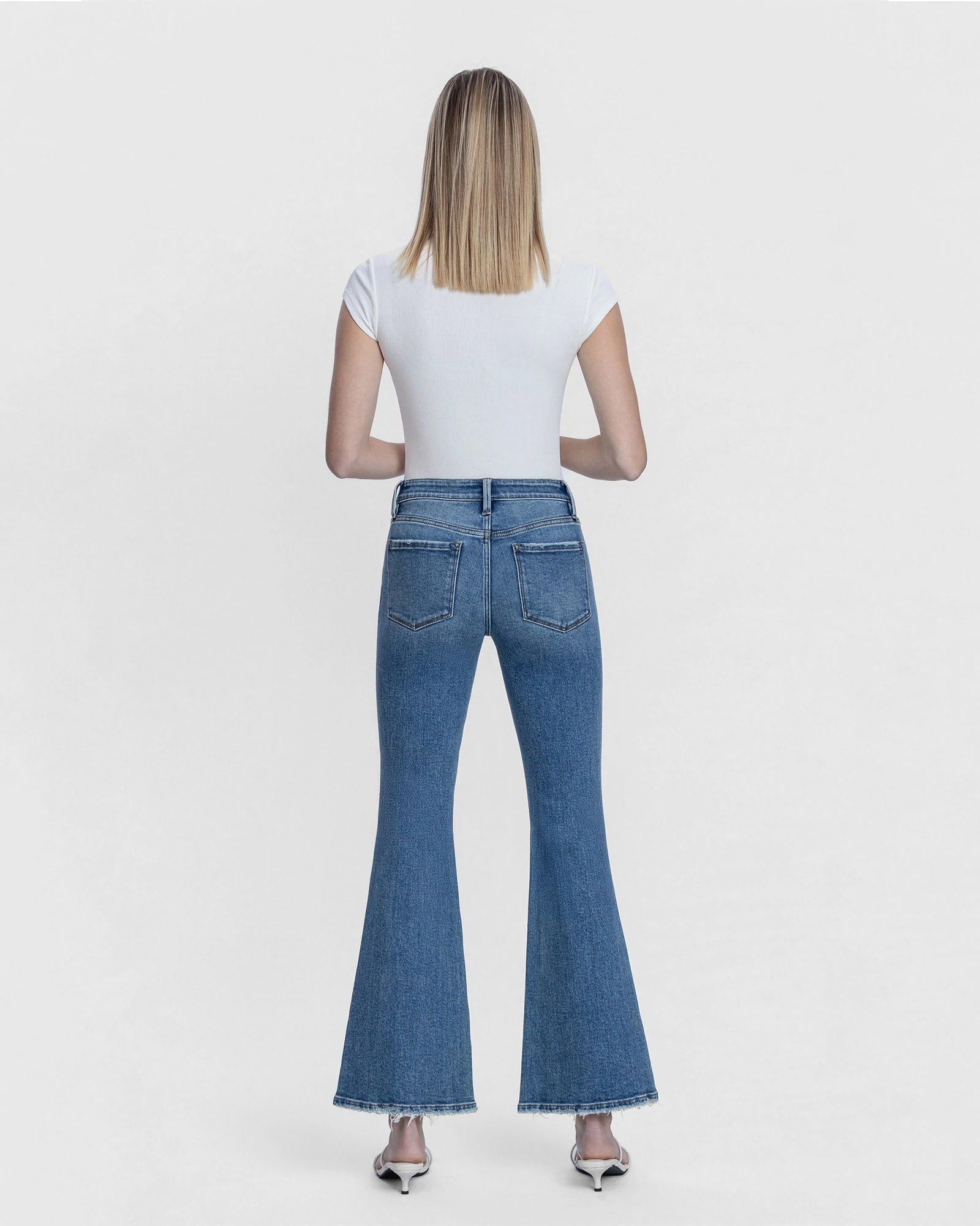 Harmony $|& Lovervet Low Rise Patch Pocket Flare - Hanger Side