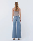 Intrigue $|& Vervet Bejeweled Mid Rise Wide Leg - Hanger Side
