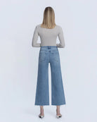 Astounding $|& Flying Monkey Jeans High Rise Crop Wide Leg Jeans - Hanger Side