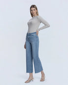 Astounding $|& Flying Monkey Jeans High Rise Crop Wide Leg Jeans - Hanger Front