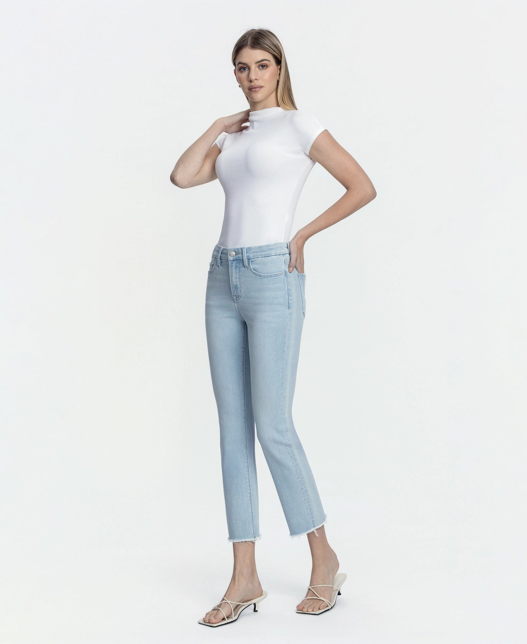 Spirited $|& Lovervet Mid Rise Slim Straight - Hanger Front
