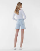 Vintage $|& Vervet High Rise Midi Short With Drawstring - Hanger Side