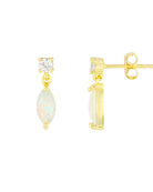 Gold $|& fyb jewelry Vera Opal Studs - VOF Detail