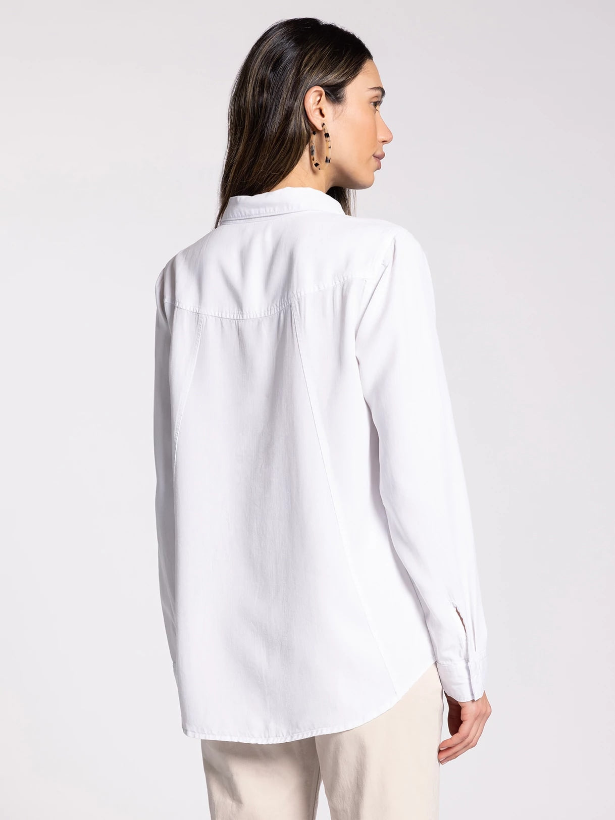 White $|& Thread & Supply Ginger Shirt - Hanger Side