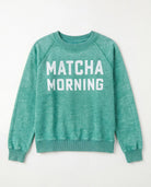 Dill Wood $|& Recycled Karma Matcha Morning Long Sleeve Graphic Tee - Hanger Detail