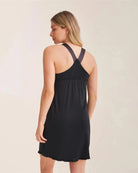 Black $|& Montelle Racerback Nightshirt - Hanger Side