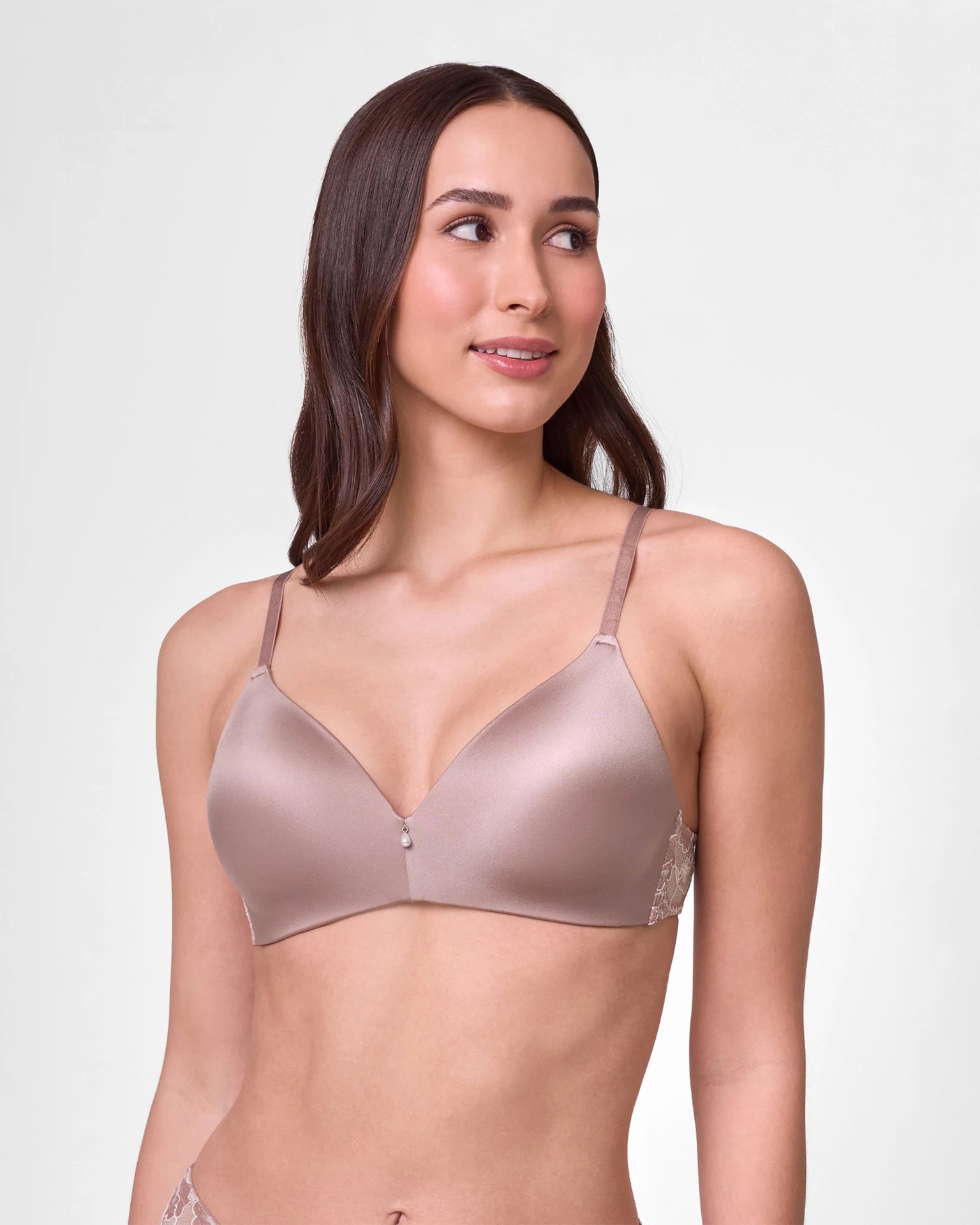 Moonshell/Chantilly $|& Montelle Wire-Free T-Shirt Bra - VOF Detail