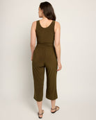 Olive $|& Sunday Edition Crop Jumpsuit - SOF Back
