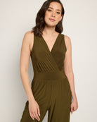 Olive $|& Sunday Edition Crop Jumpsuit - SOF Front