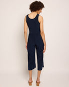 Navy $|& Gilli Crop Jumpsuit - SOF Back