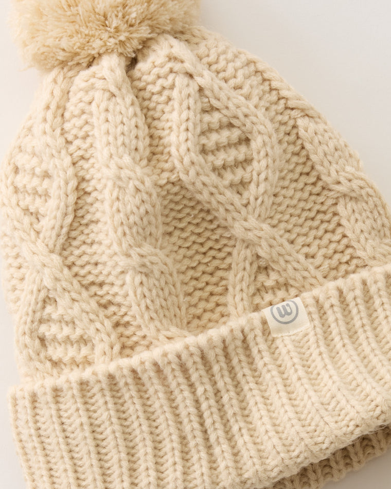 Tan $|& wantable Beanie and Mitten Set