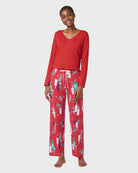 Barbados Cherry $|& HUE Winter Coctails PJ Pant - VOF Detail