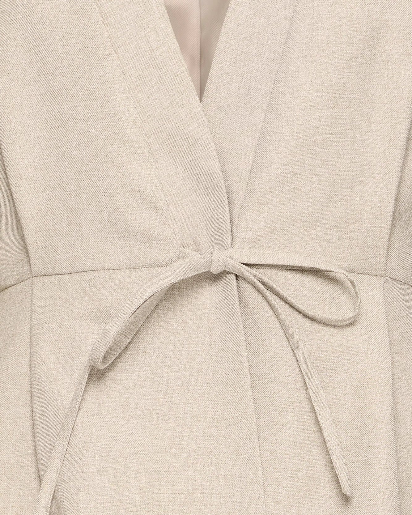 Tree House Melange $|& ICHI Estipo Tie Front Blazer - Hanger Back