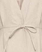 Tree House Melange $|& ICHI Estipo Tie Front Blazer - Hanger Back