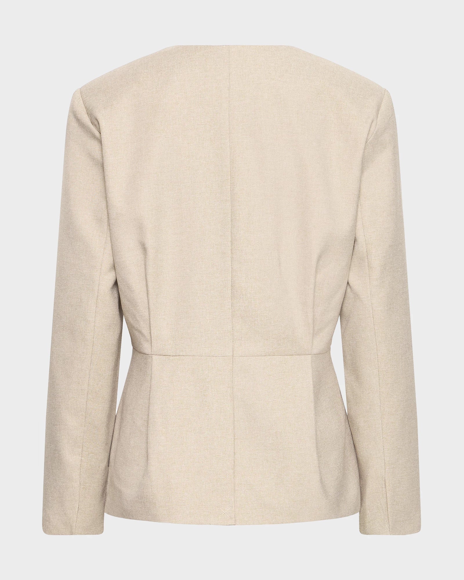 Tree House Melange $|& ICHI Estipo Tie Front Blazer - Hanger Side