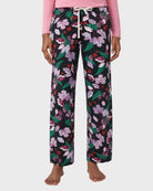 Black $|& HUE Wonderful Winter Floral PJ Pant - VOF Detail