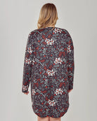 Black $|& i-Collection Holly Long Sleeve Sleepshirt - Hanger Side