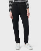 Black $|& HUE Solid Basics Lounge Pant - VOF Detail
