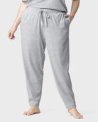 Medium Heather Grey $|& HUE Lounge Jogger - VOF Detail