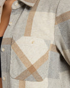 Grey Brown $|& Thread & Supply Lewis Plaid Shirt - SOF Full Front