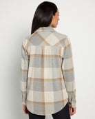 Grey Brown $|& Thread & Supply Lewis Plaid Shirt - SOF Back