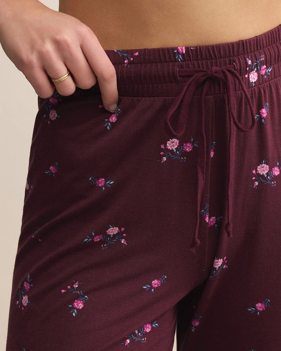 Merlot $|& Z Supply Lounge At Ease Ditsy Pant - Hanger Back
