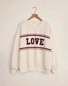 Vanilla Ice $|& Z Supply Lounge Oversized Love Sweatshirt - Hanger Back