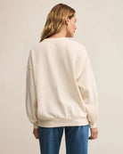 Vanilla Ice $|& Z Supply Lounge Oversized Love Sweatshirt - Hanger Side