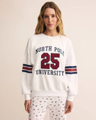 White $|& Z Supply Lounge North Pole Sweatshirt - VOF Detail