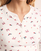 White $|& Z Supply Lounge Holly Long Sleeve Top - Hanger Back