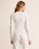 White $|& Z Supply Lounge Holly Long Sleeve Top - Hanger Side