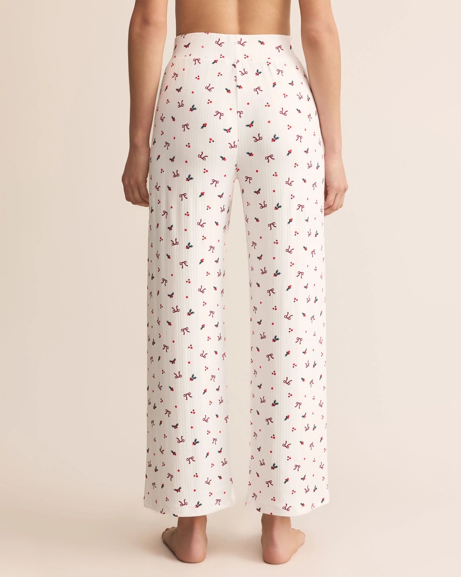White $|& Z Supply Lounge Luxe Holly Pant - Hanger Side
