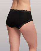 Black/Black Seashell 2 Pack $|& Fleur't Iconic High Waist Boyshort - Hanger Side