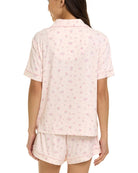 Daisy Ditsy Light Pink $|& flora Brenna Printed Knit Notch Collar 3 Piece Set - Hanger Side