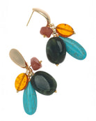 Turquoise Mix $|& Nakamol Mixed Gemstone Cluster Earrings - VOF Detail