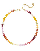 Orange Mix $|& Nakamol Beaded Gemstone Collar Necklace - VOF Detail