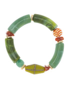 Green $|& Nakamol Statement Stretch Bracelet - VOF Detail