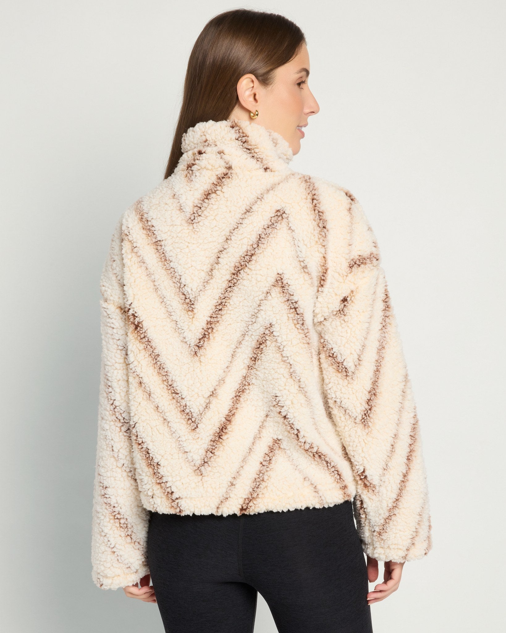 Ivory Neutral Chevron $|& Thread & Supply One Track Mind Jacket - SOF Back