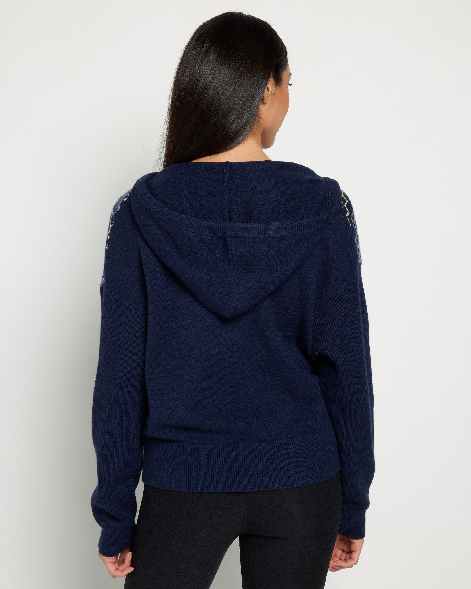 Mariner Midnight $|& Herizon Georgia Half Zip Hooded Sweater - SOF Back