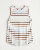 Blue Brown $|& Thread & Supply Euclid Stripe Tank - Hanger Detail