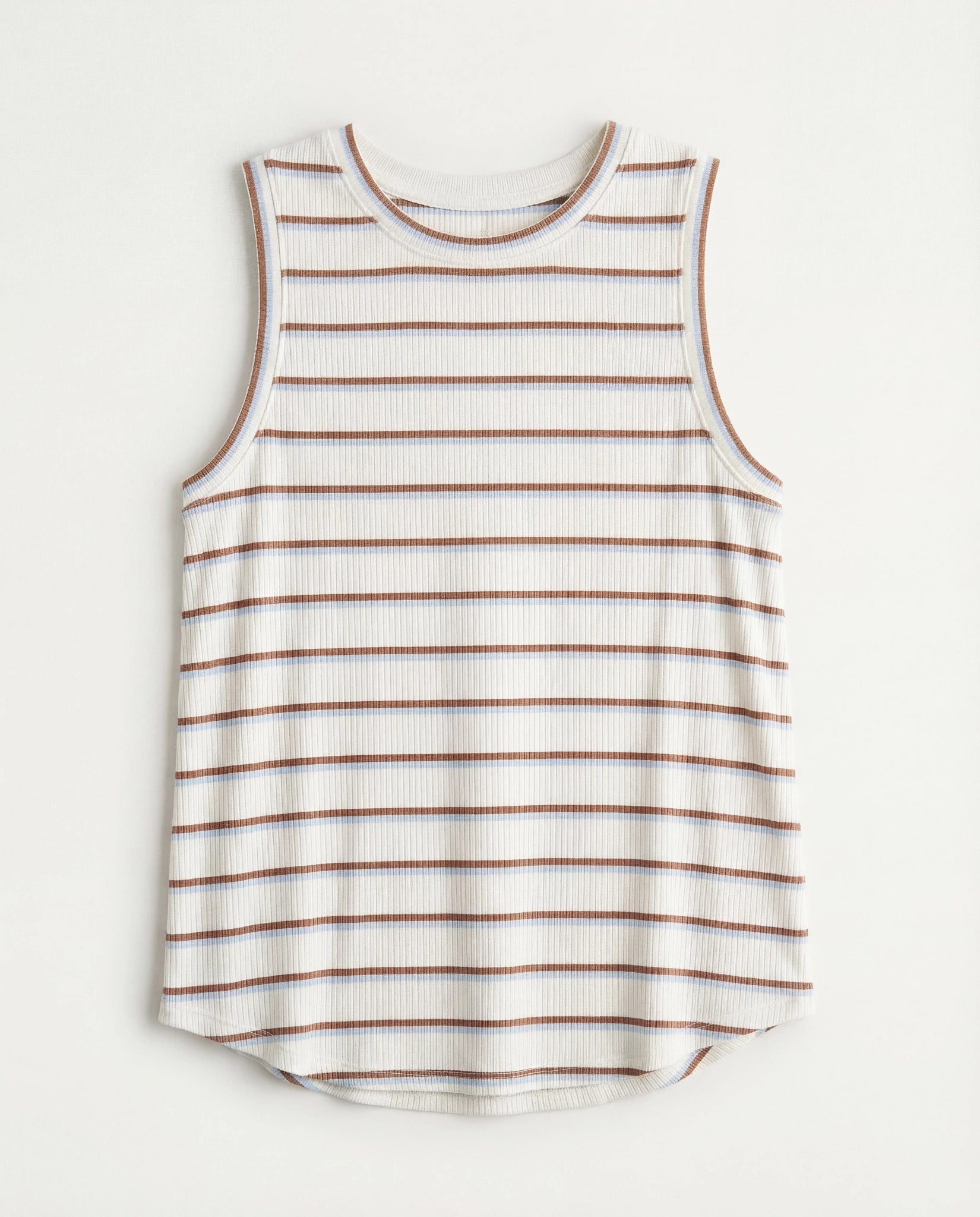 Blue Brown $|& Thread & Supply Euclid Stripe Tank - Hanger Detail